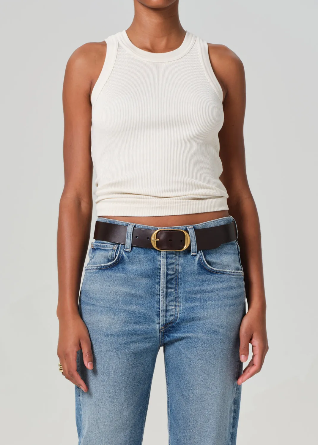 Isabel Rib Tank in Dune sold by Citizens Of Humanity