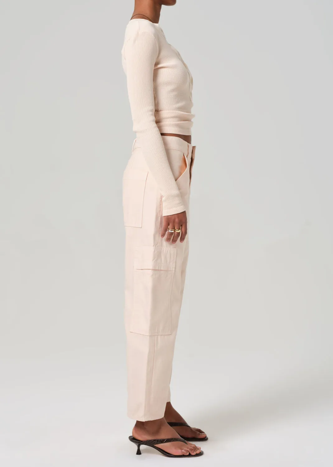 Marcelle Low Slung Easy Cargo in Shrimp sold by Citizens Of Humanity product image thumbnail 3