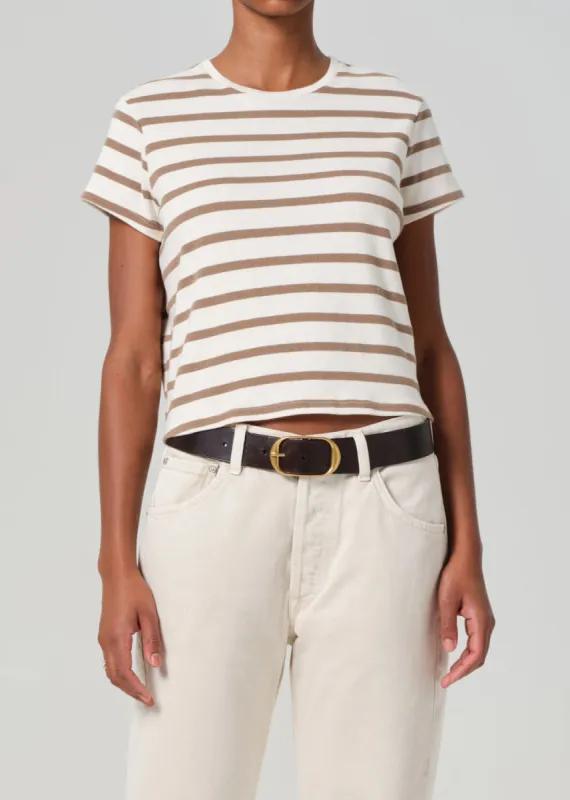 Kyle Tee in Ginger Stripe sold by Citizens Of Humanity