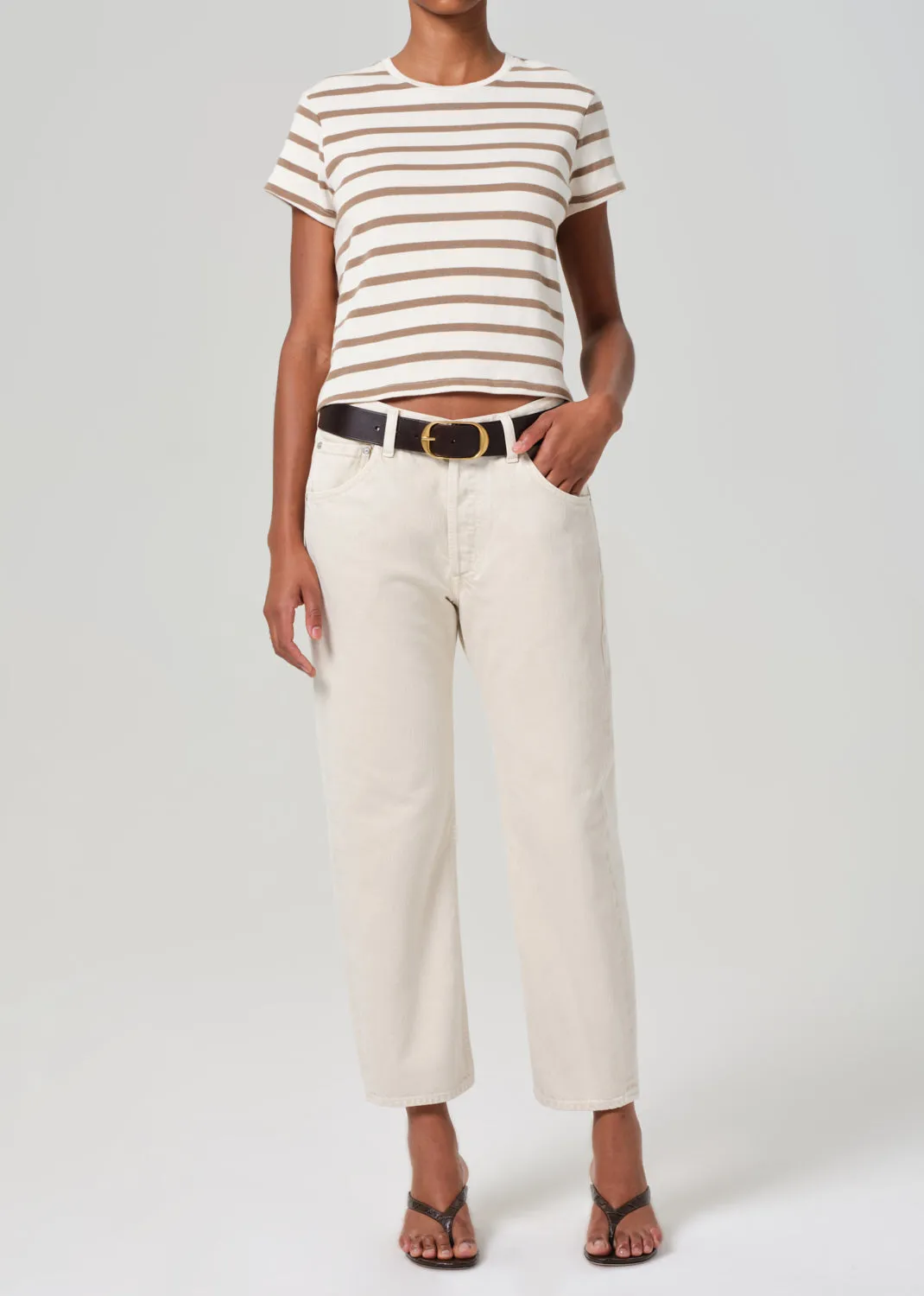Kyle Tee in Ginger Stripe sold by Citizens Of Humanity product image thumbnail 5