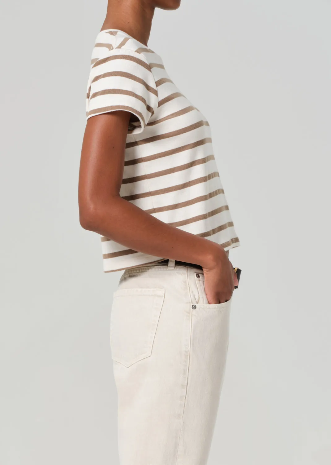Kyle Tee in Ginger Stripe sold by Citizens Of Humanity product image thumbnail 3