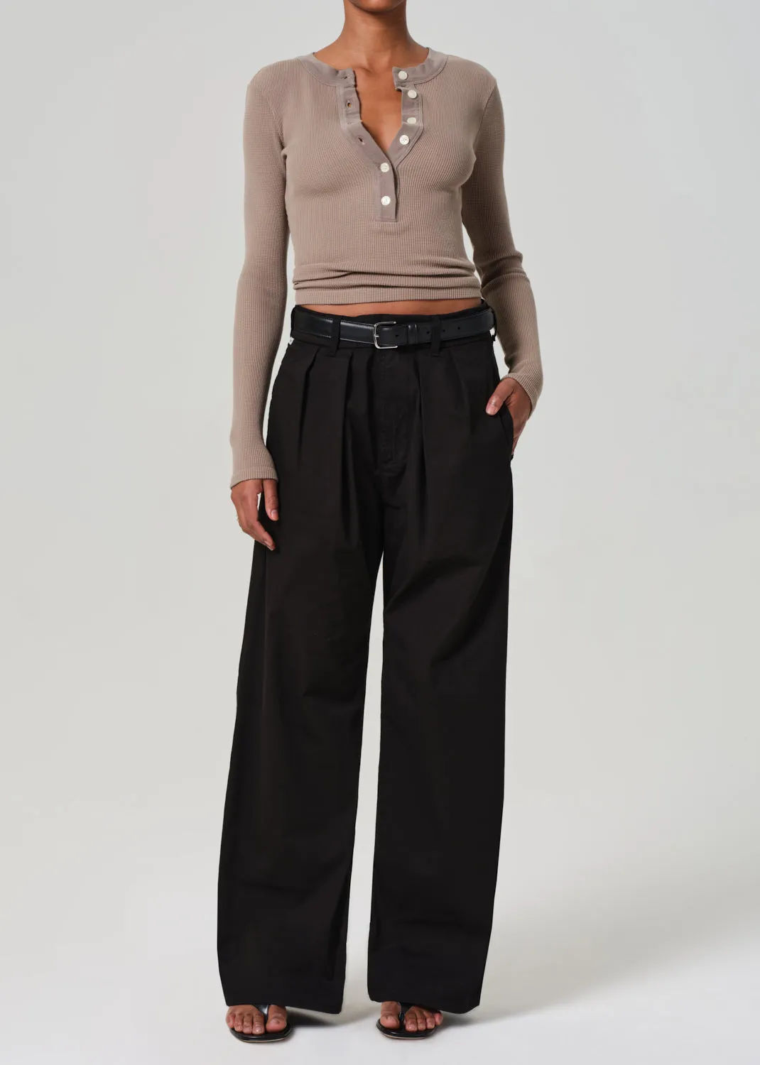 Varra Waffle Henley in Bezal sold by Citizens Of Humanity product image thumbnail 5