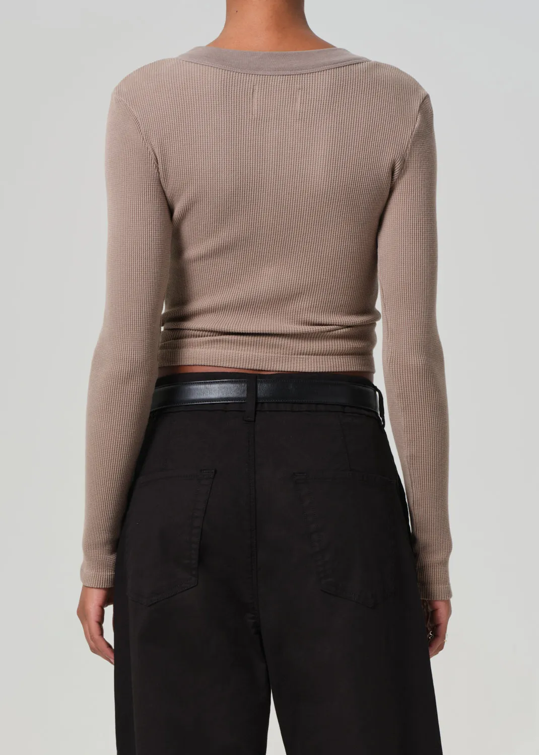 Varra Waffle Henley in Bezal sold by Citizens Of Humanity product image thumbnail 2