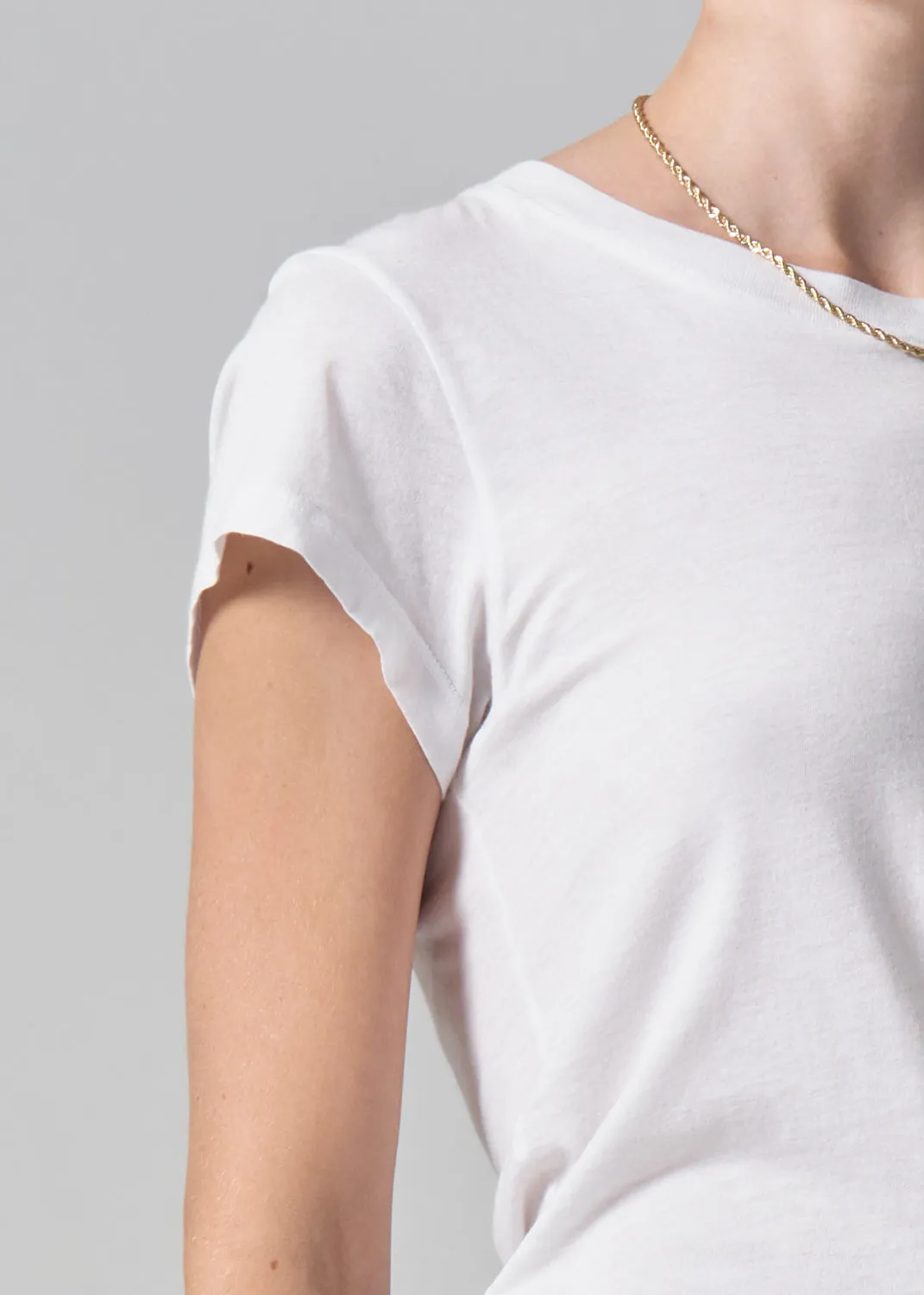 Juliette Slim T-Shirt in White sold by Citizens Of Humanity product image thumbnail 4