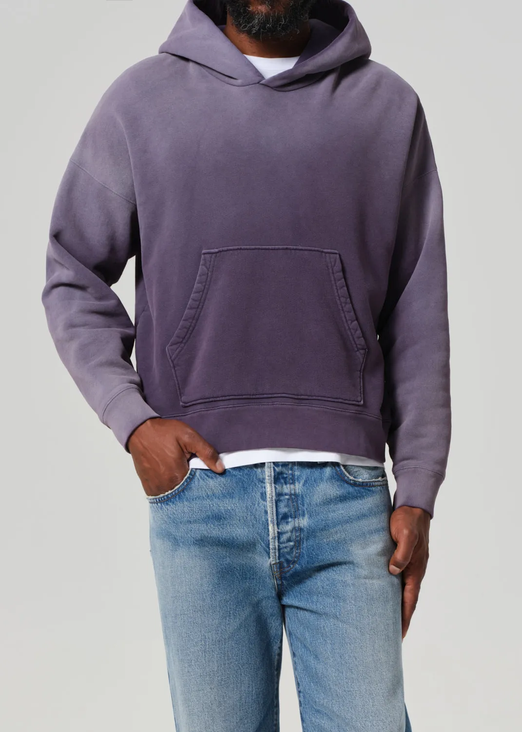 Archive Hoodie in Heatherd Purple sold by Citizens Of Humanity product image thumbnail 3