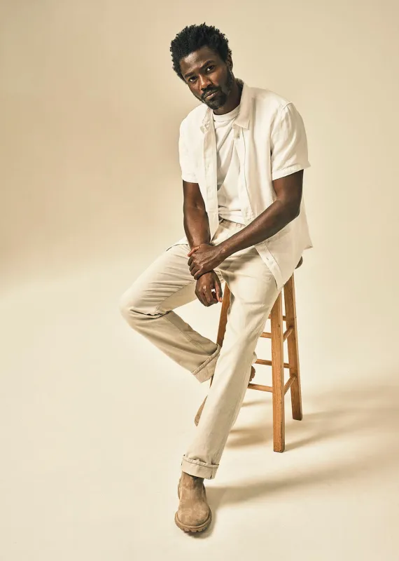 Elijah Relaxed Straight Linen in Natural sold by Citizens Of Humanity