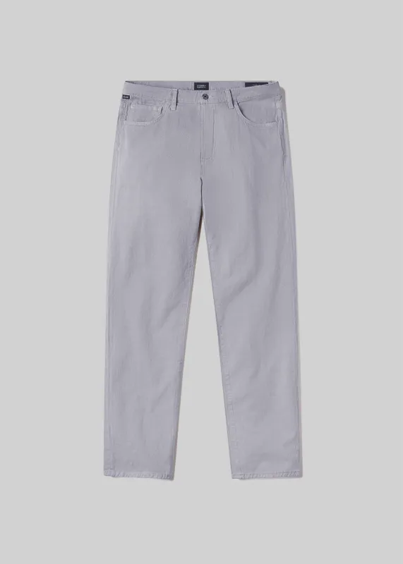 Elijah Relaxed Straight Linen in Hematite sold by Citizens Of Humanity