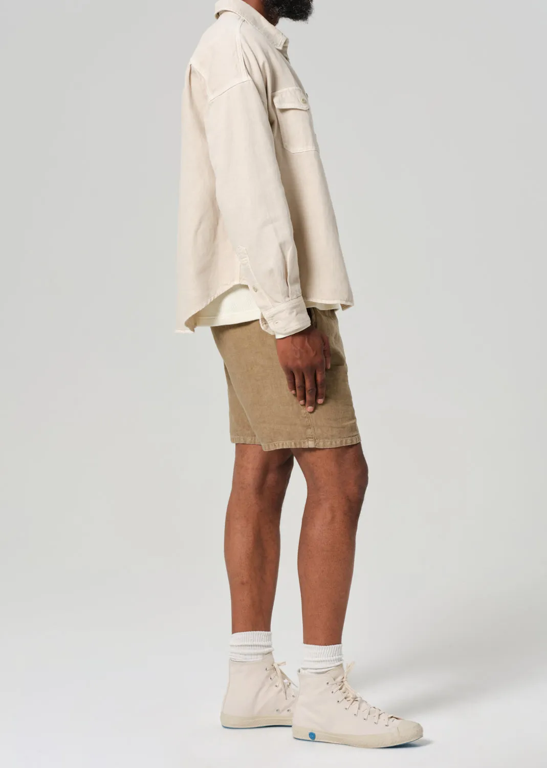 Drawstring Deck Linen Short in Reservoir sold by Citizens Of Humanity product image thumbnail 5