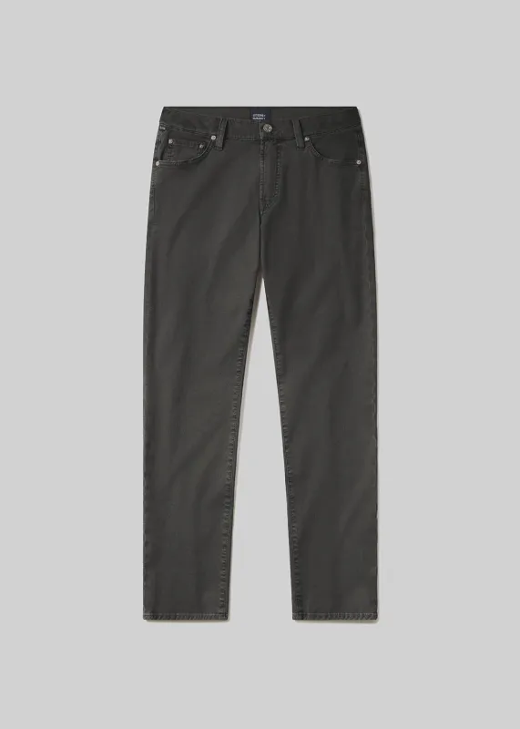 Gage Slim Straight Italian Canvas in Charred Cedar sold by Citizens Of Humanity