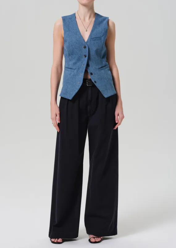 Petra Pleated Trouser in True Navy sold by Citizens Of Humanity