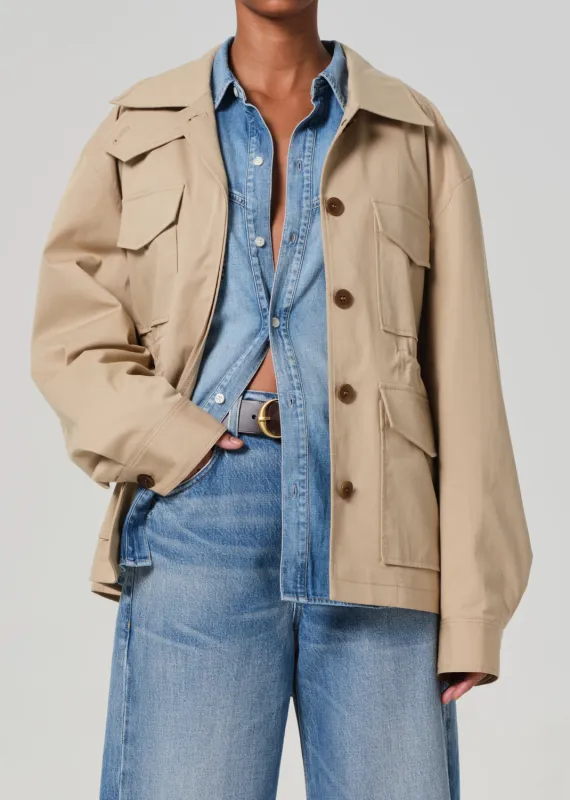 Paretti Military Jacket in Catalina sold by Citizens Of Humanity