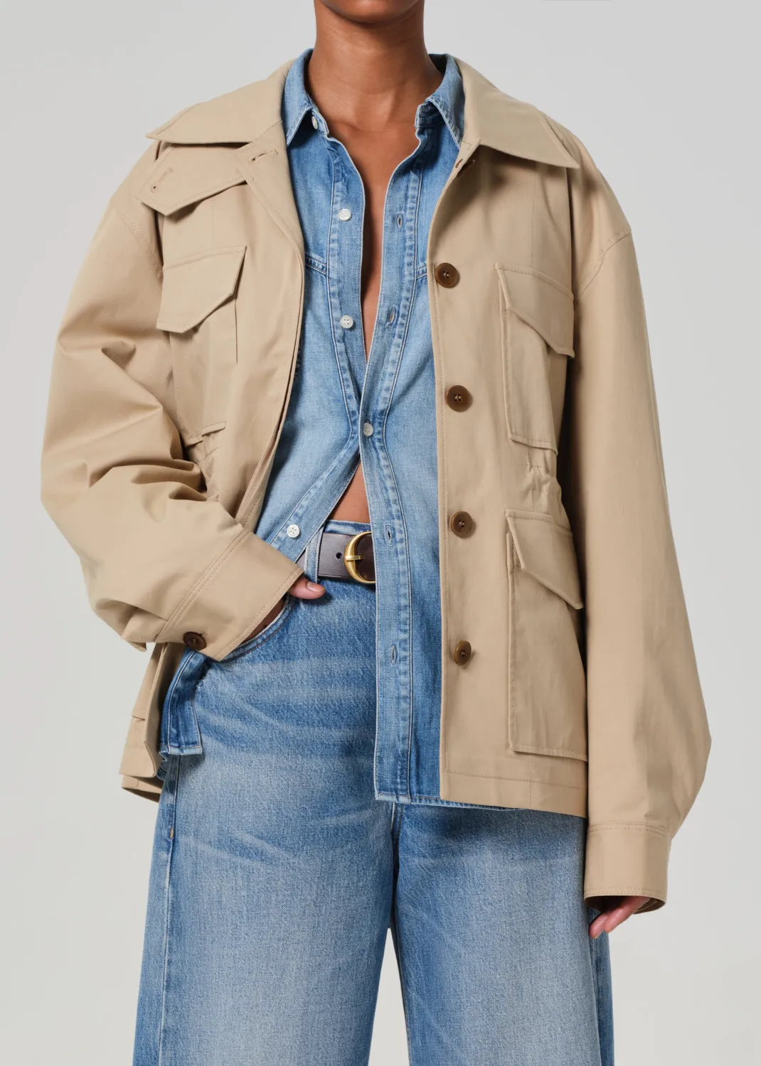 Paretti Military Jacket in Catalina sold by Citizens Of Humanity