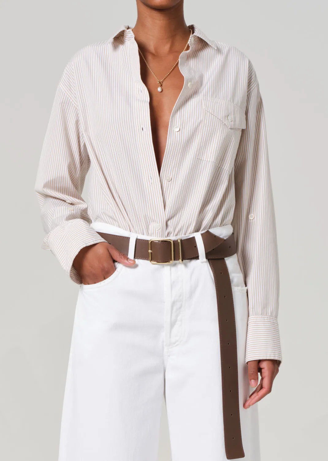 Shay Shirt in Valley Stripe sold by Citizens Of Humanity