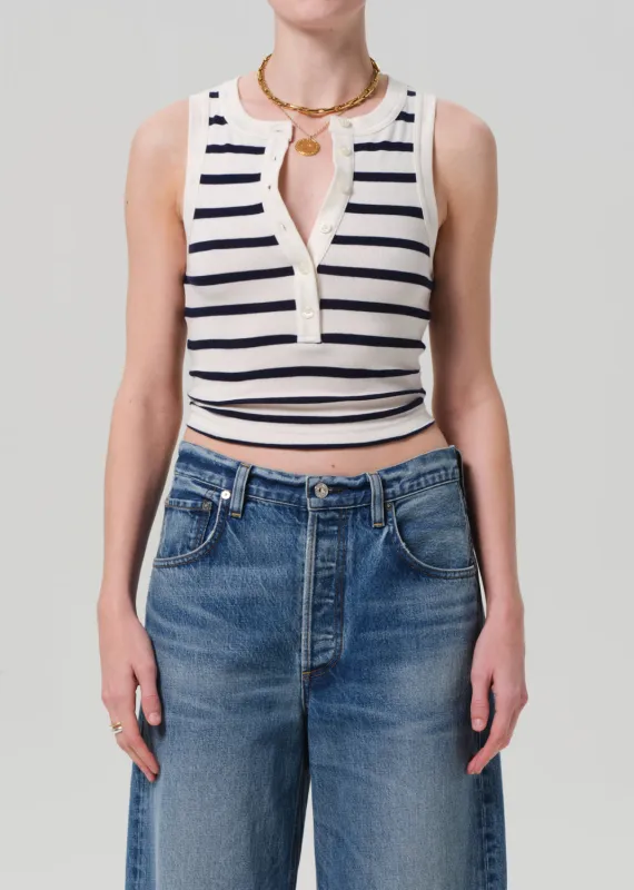 Caralyn Tank in Azure Stripe sold by Citizens Of Humanity