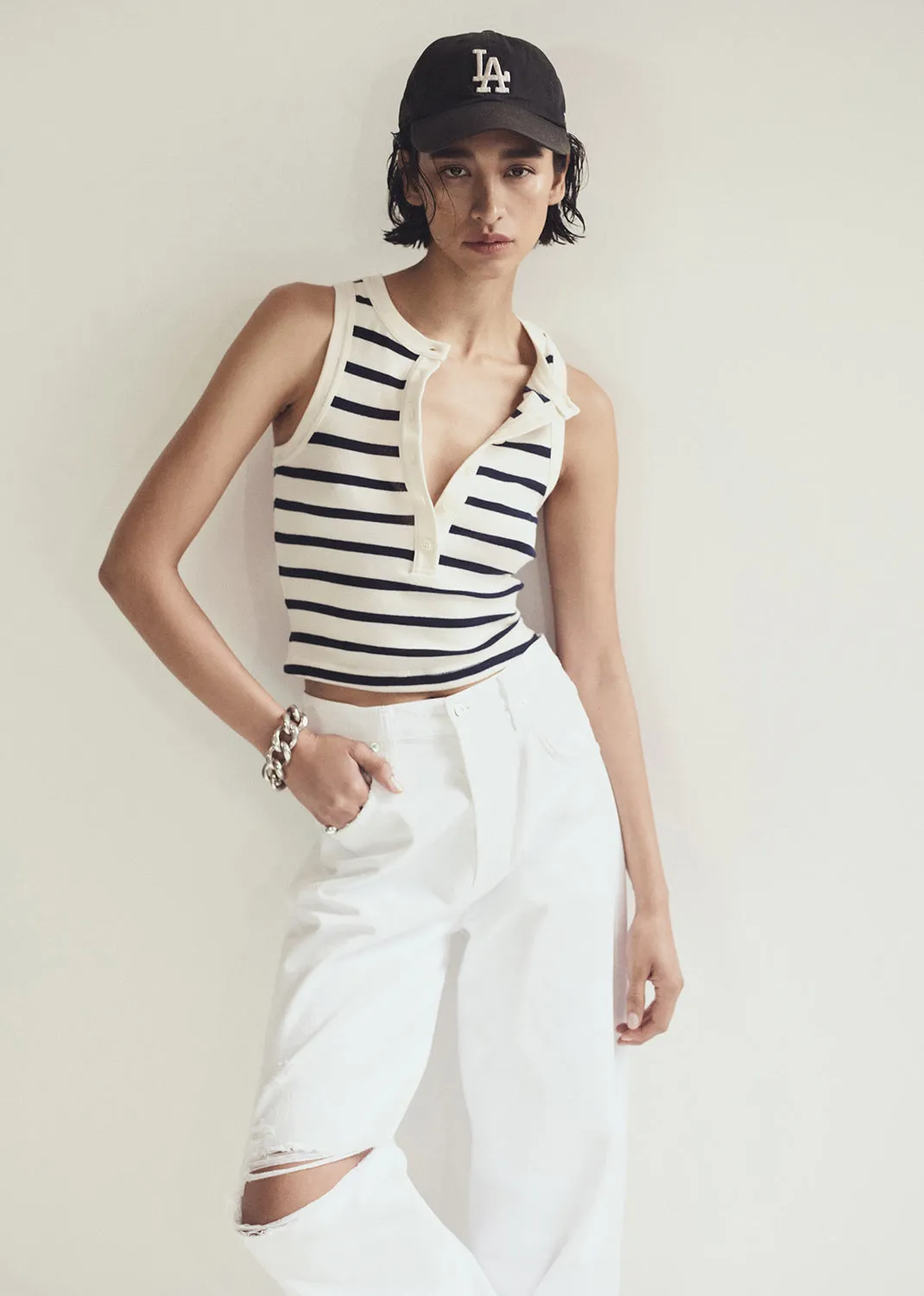 Caralyn Tank in Azure Stripe sold by Citizens Of Humanity product image thumbnail 2