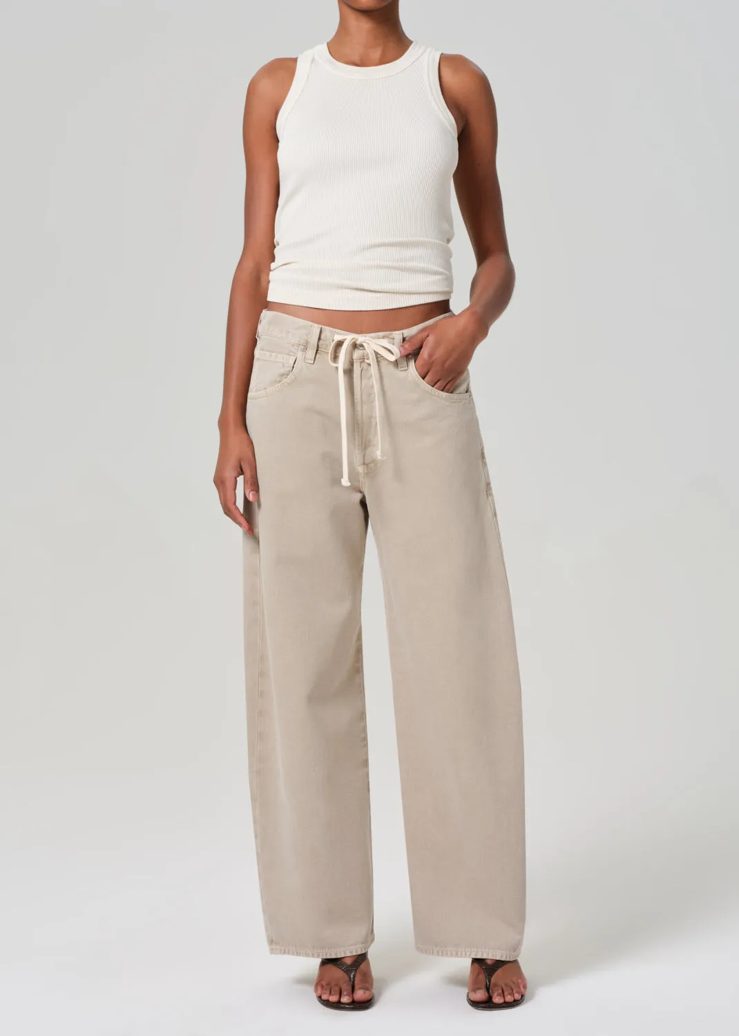 Brynn Drawstring Trouser in Burnished Quartz sold by Citizens Of Humanity