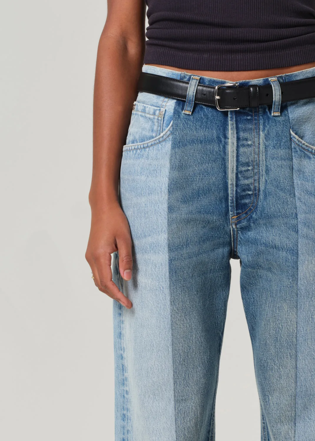 Three Tone Dahlia in Aegean sold by Citizens Of Humanity product image thumbnail 5