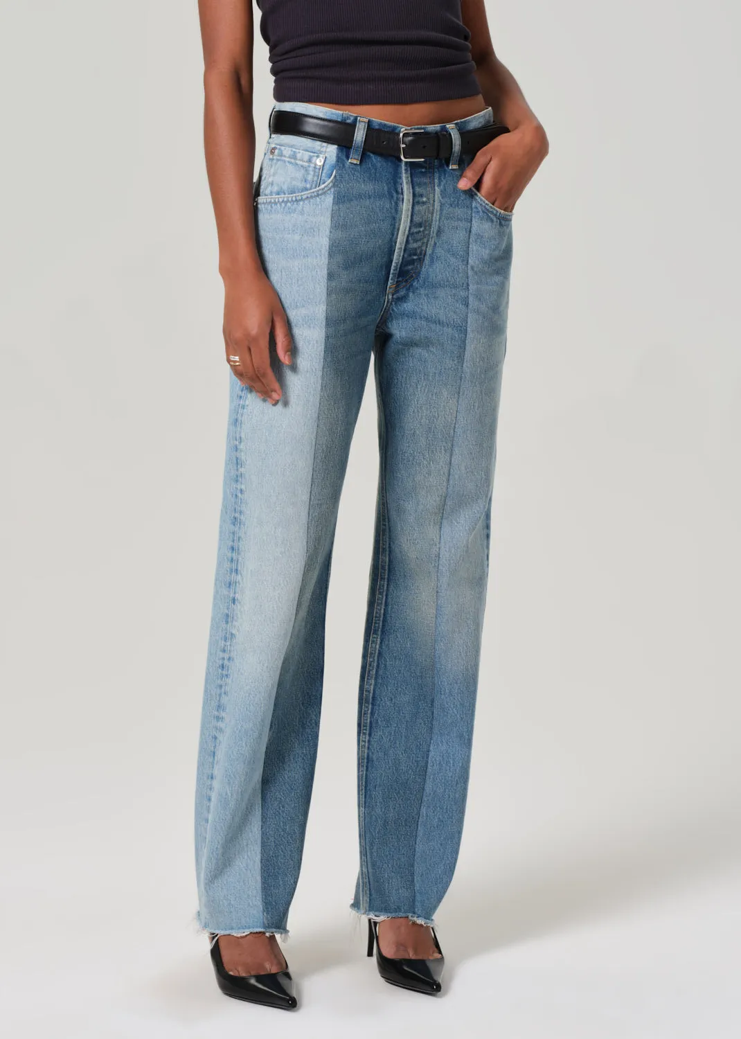 Three Tone Dahlia in Aegean sold by Citizens Of Humanity product image thumbnail 4