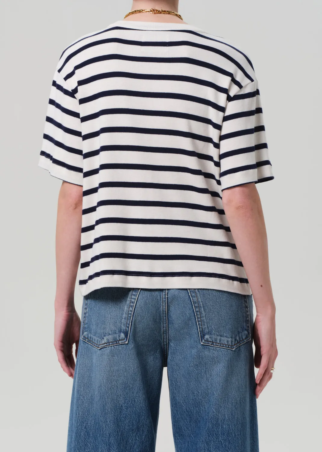 Goldie Tee in Azure Stripe sold by Citizens Of Humanity product image thumbnail 3