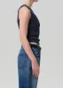 Isabel Rib Tank in Mineral Navy sold by Citizens Of Humanity