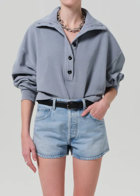 Mirelle Funnel Neck in Hematite sold by Citizens Of Humanity