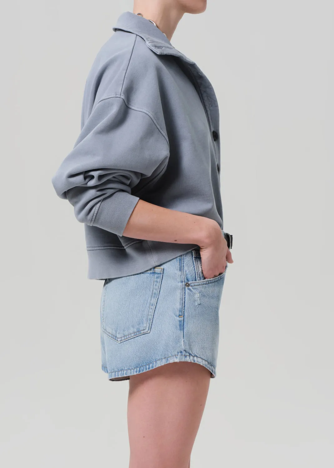 Mirelle Funnel Neck in Hematite sold by Citizens Of Humanity product image thumbnail 4