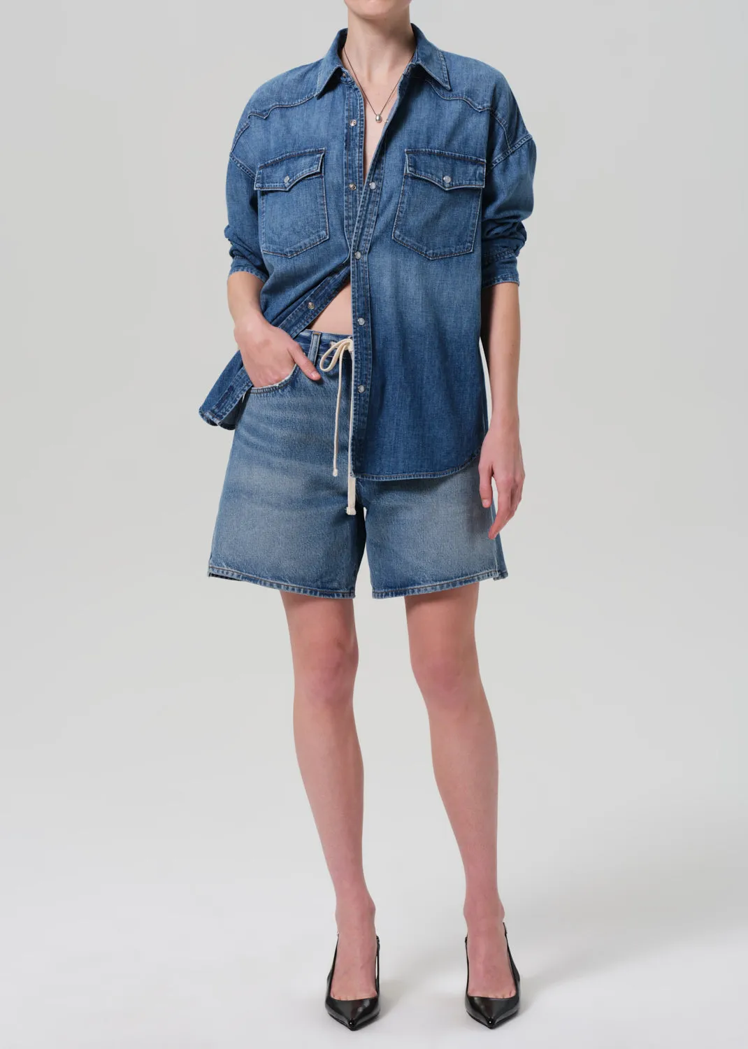 Brynn Drawstring Short in Solano sold by Citizens Of Humanity