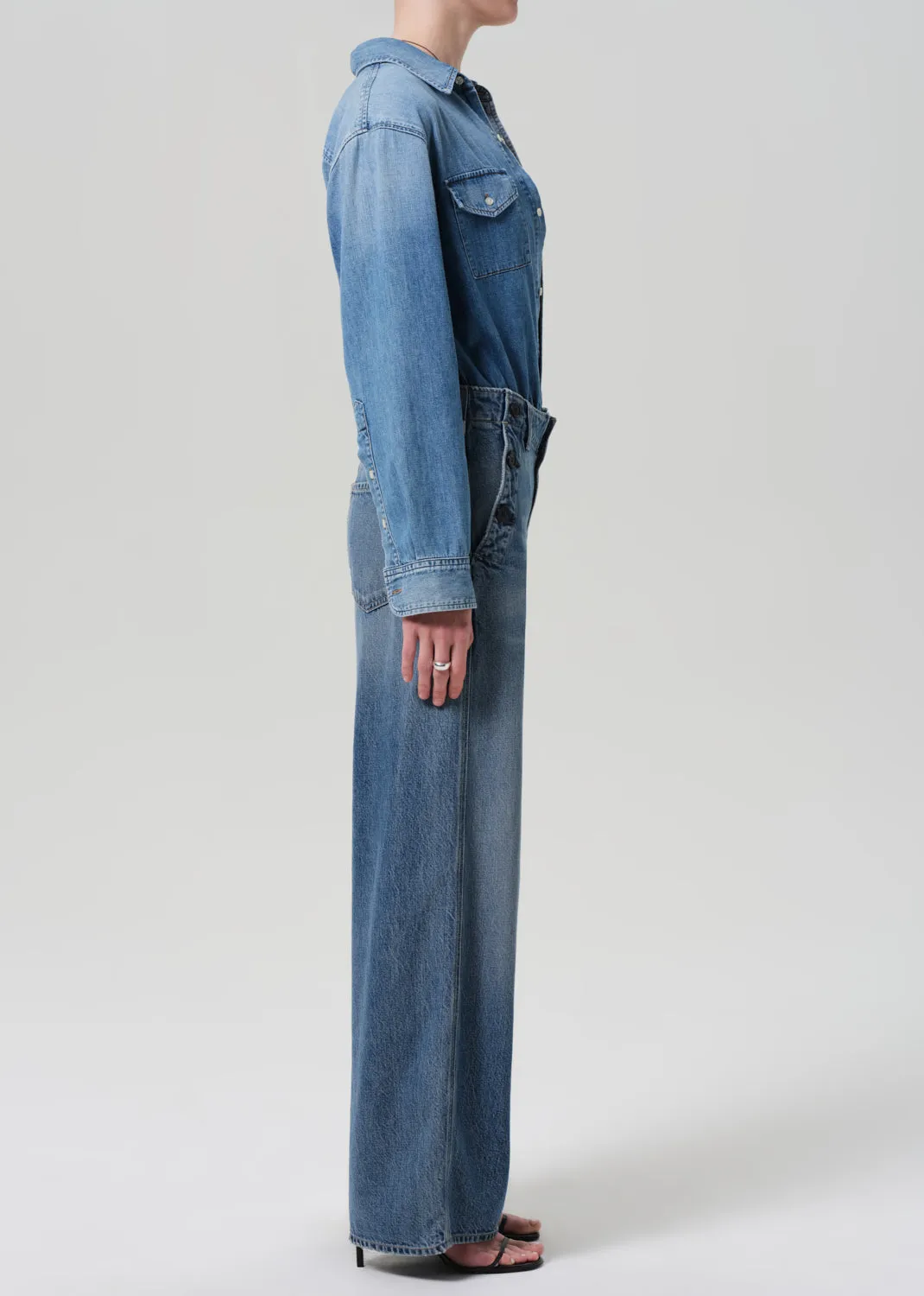Boardwalk Trouser in Jete sold by Citizens Of Humanity product image thumbnail 4