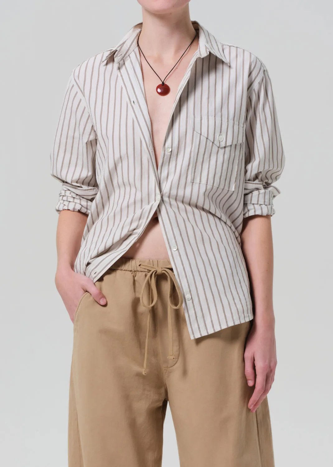 Shay Shirt in Albi Stripe sold by Citizens Of Humanity