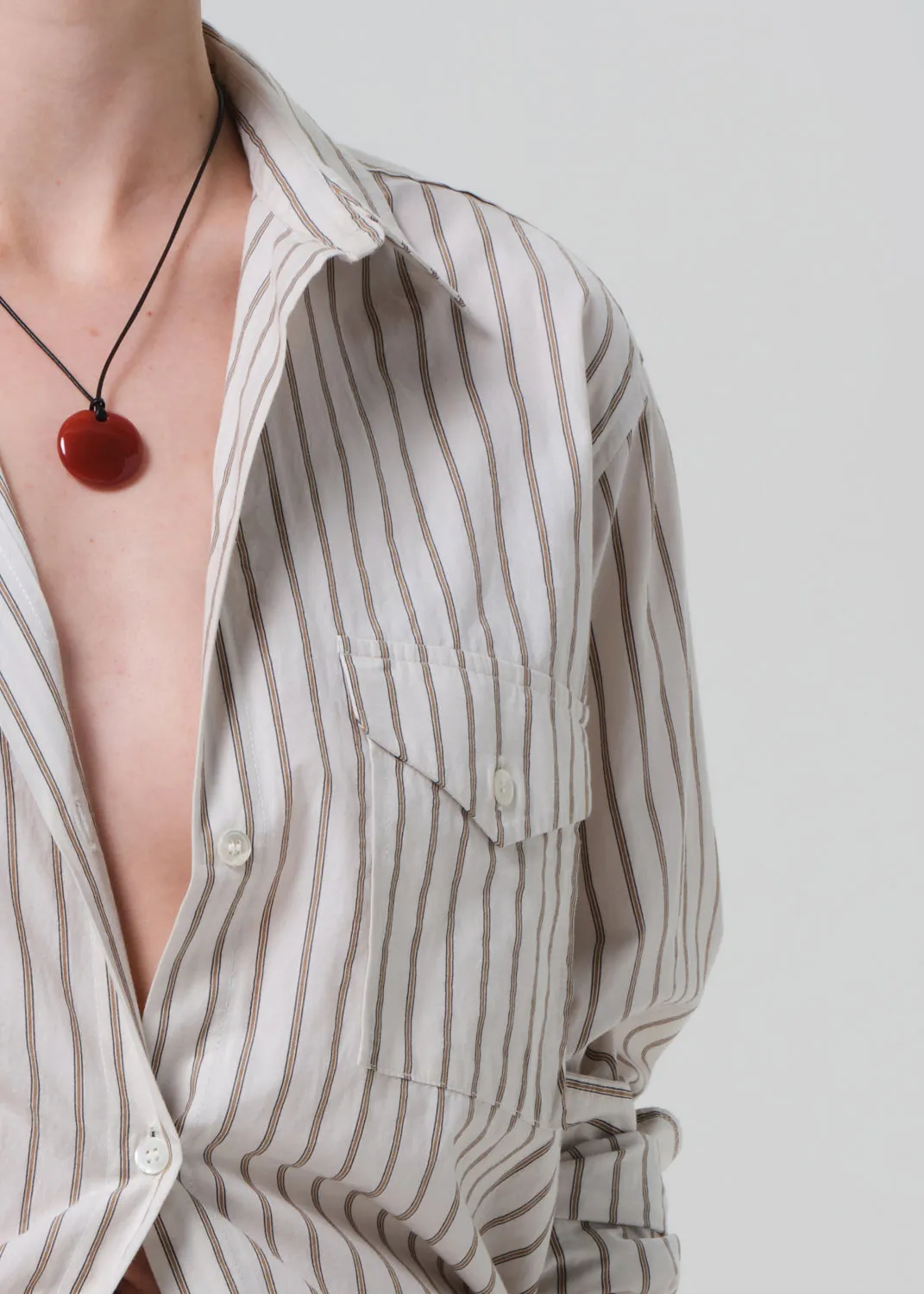 Shay Shirt in Albi Stripe sold by Citizens Of Humanity product image thumbnail 4