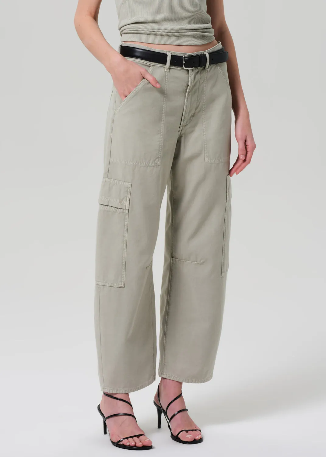 Marcelle Low Slung Easy Cargo in Matcha sold by Citizens Of Humanity product image thumbnail 4