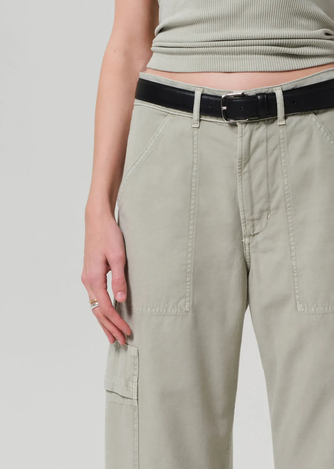 Marcelle Low Slung Easy Cargo in Matcha sold by Citizens Of Humanity product image thumbnail 5