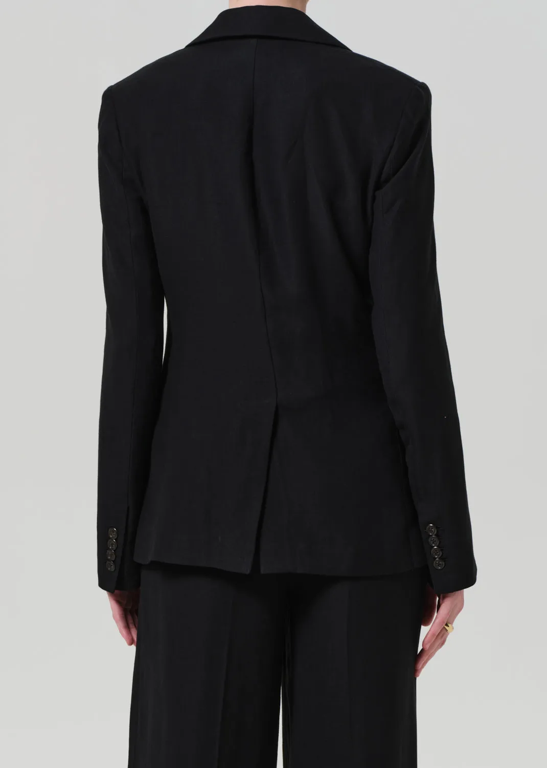 Unlined Weekend Blazer Linen Twill in Black sold by Citizens Of Humanity product image thumbnail 2