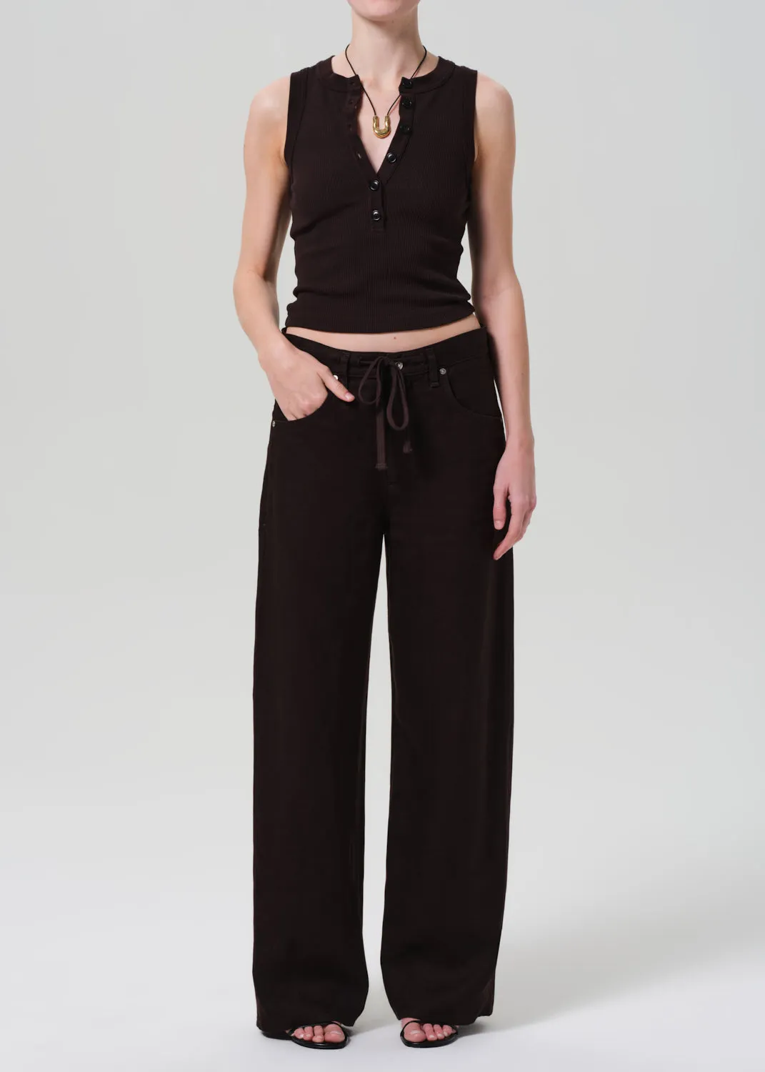 Caralyn Tank in Chocolate sold by Citizens Of Humanity product image thumbnail 5