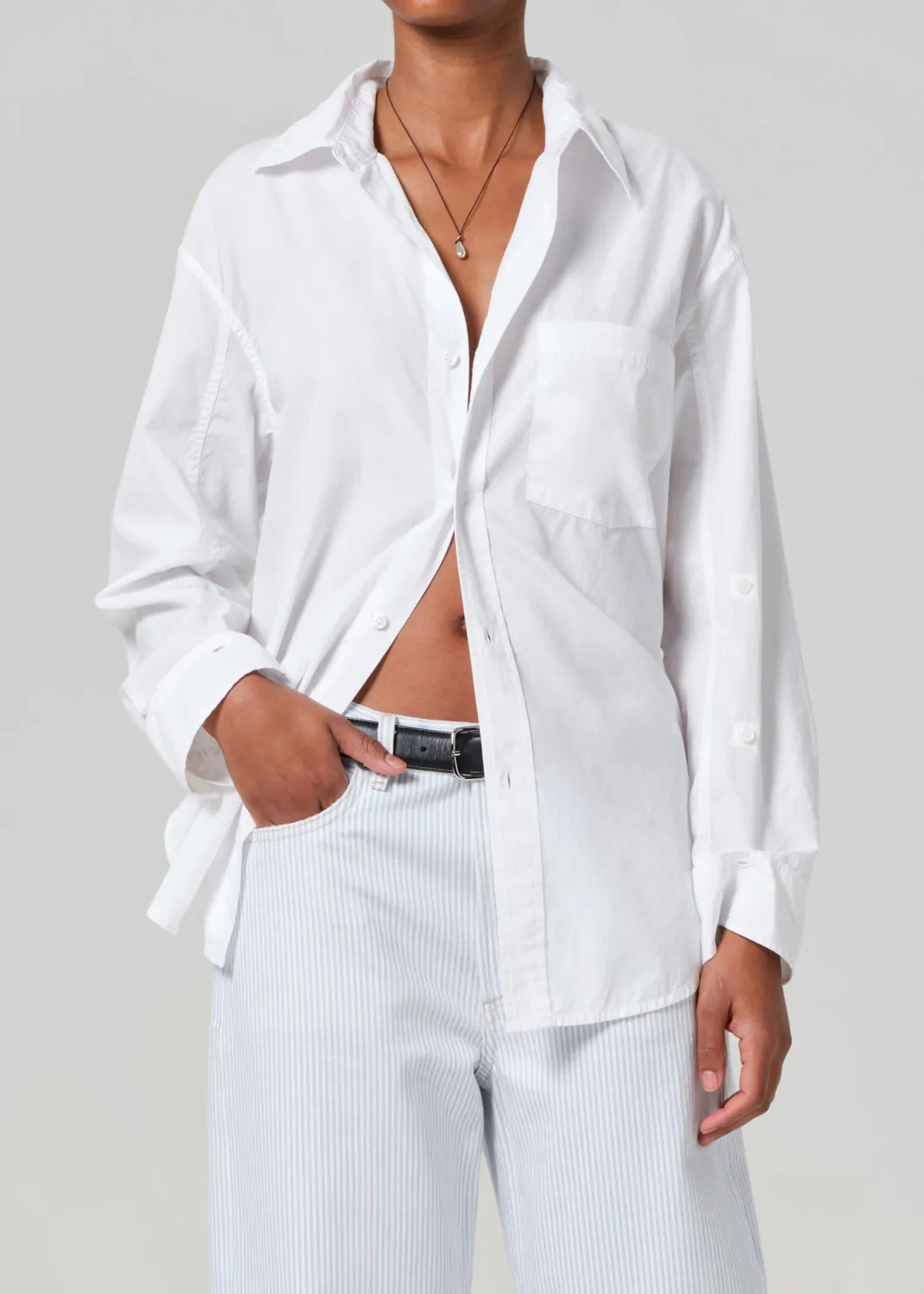 Kayla Shirt in Optic White sold by Citizens Of Humanity