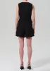 Mini Tailored Short Linen Twill in Black sold by Citizens Of Humanity