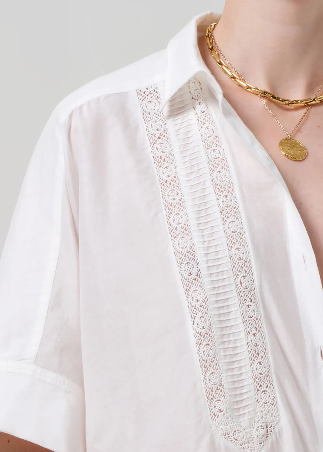 Claire Shirt With Lace in White sold by Citizens Of Humanity product image thumbnail 5