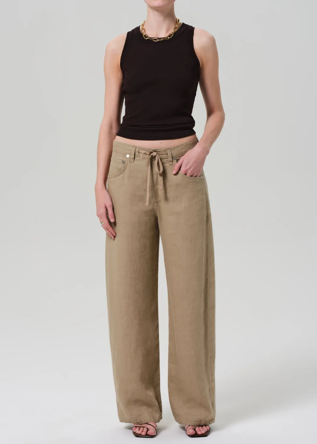 Isabel Rib Tank in Chocolate sold by Citizens Of Humanity product image thumbnail 5