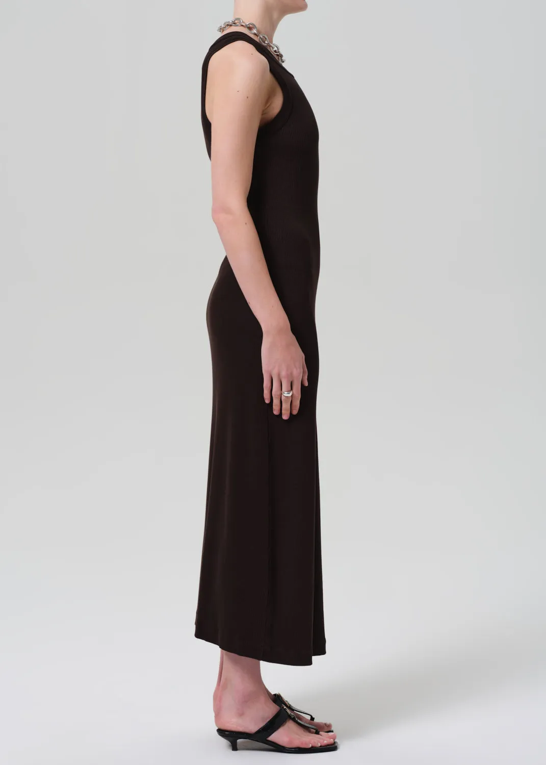 Isabel Tank Dress in Chocolate sold by Citizens Of Humanity product image thumbnail 4