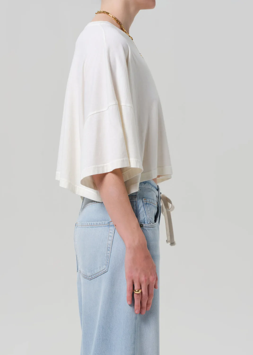 Crop Cape Tee in Pashmina sold by Citizens Of Humanity product image thumbnail 3
