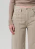 Ayla Raw Hem Crop in Natural Stripe sold by Citizens Of Humanity