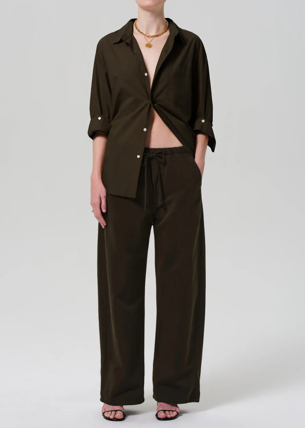 Kayla Shirt in Dark Olive sold by Citizens Of Humanity product image thumbnail 5