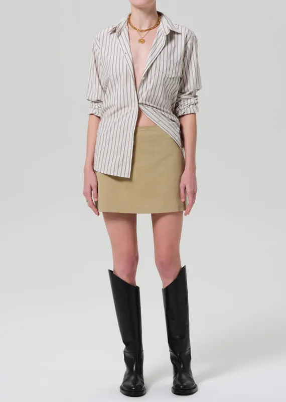 Amal Twill Mini Skirt in Heirloom sold by Citizens Of Humanity