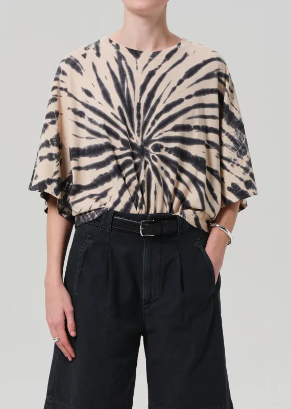 Cape Tee in Spiral Tie Dye sold by Citizens Of Humanity