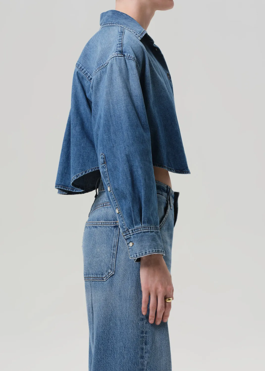 Ana Cropped Shirt in Somerset sold by Citizens Of Humanity product image thumbnail 3