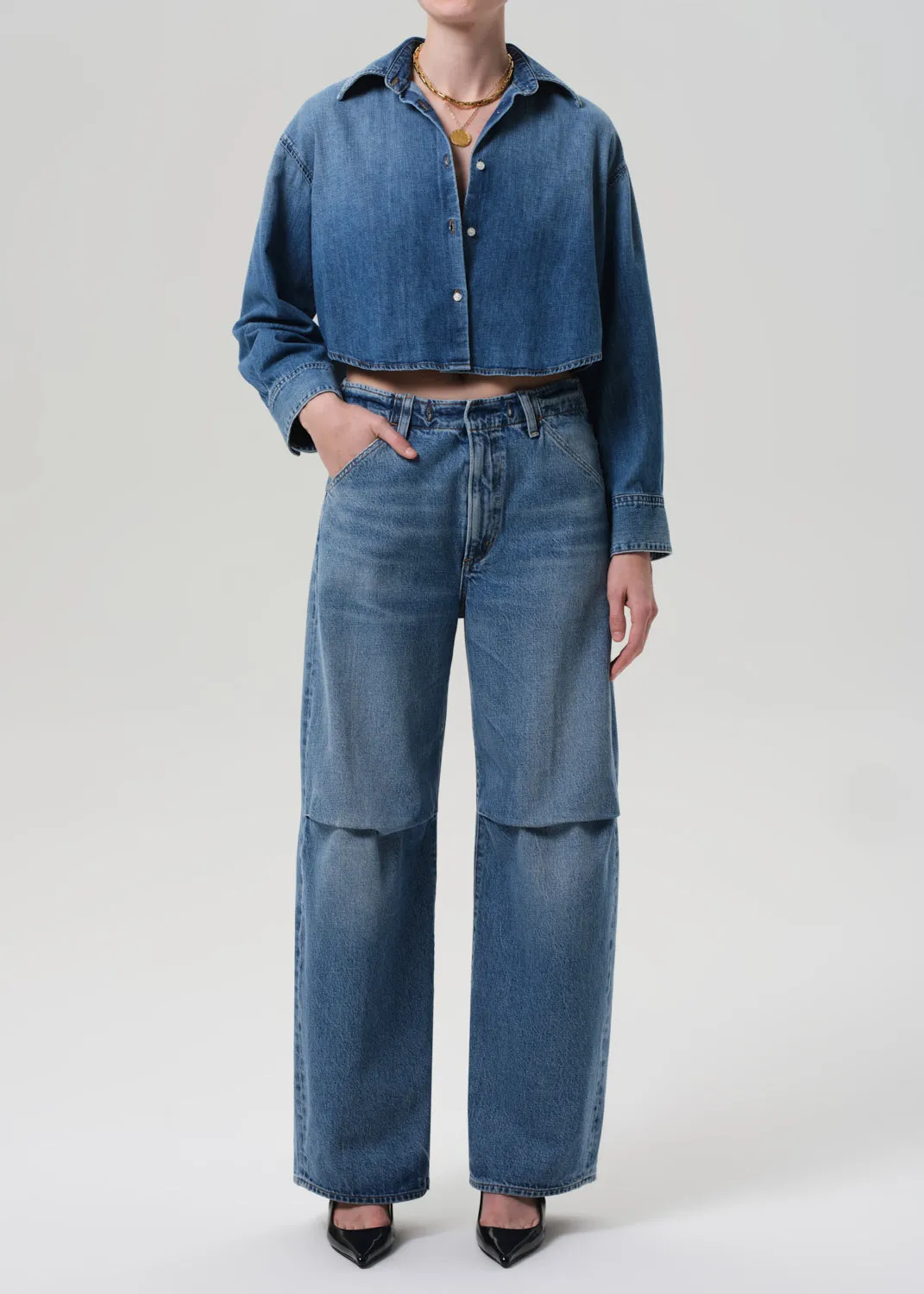 Ana Cropped Shirt in Somerset sold by Citizens Of Humanity product image thumbnail 5