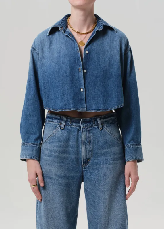 Ana Cropped Shirt in Somerset sold by Citizens Of Humanity
