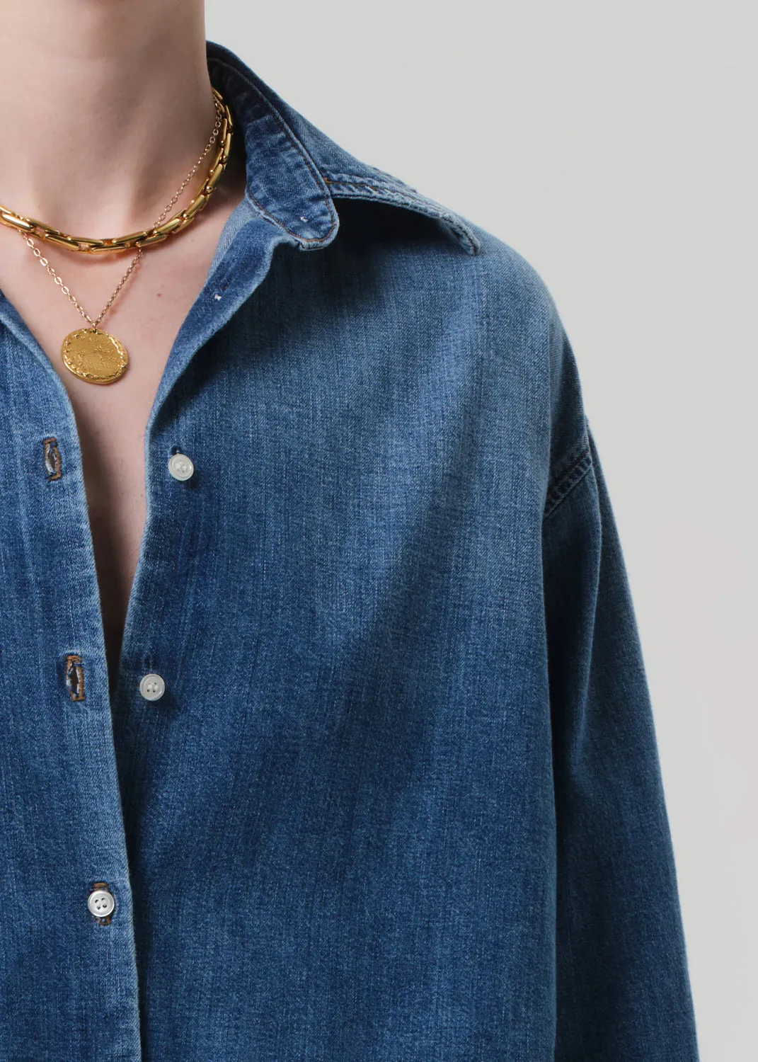 Ana Cropped Shirt in Somerset sold by Citizens Of Humanity product image thumbnail 4