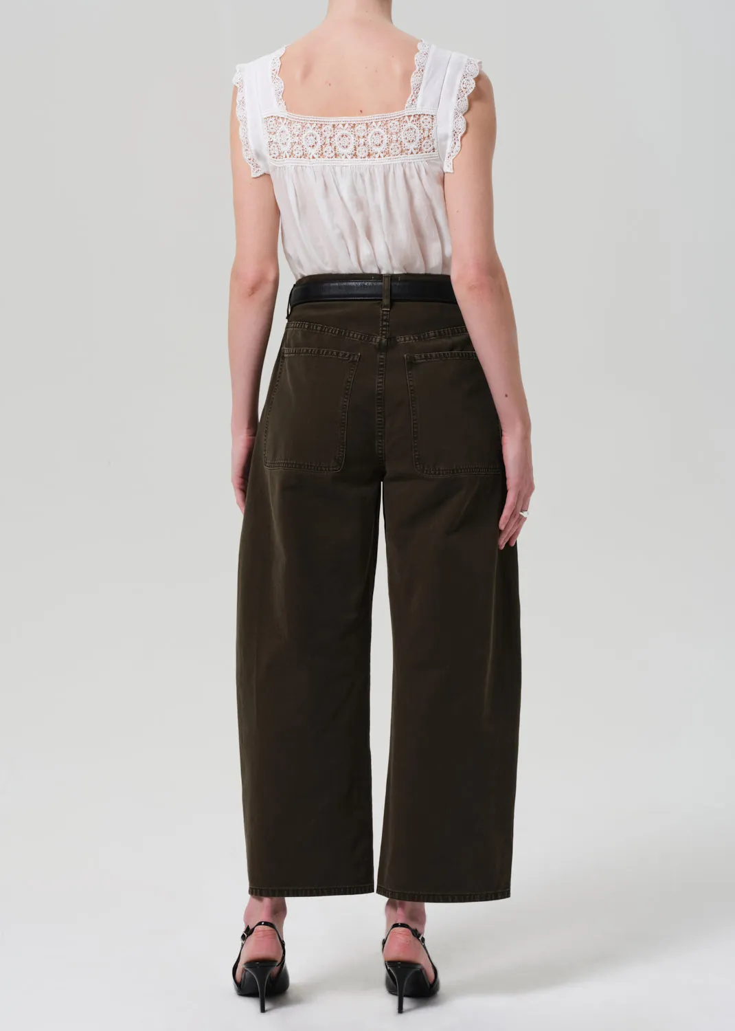 Ayla Cargo Crop in Dark Olive sold by Citizens Of Humanity product image thumbnail 2