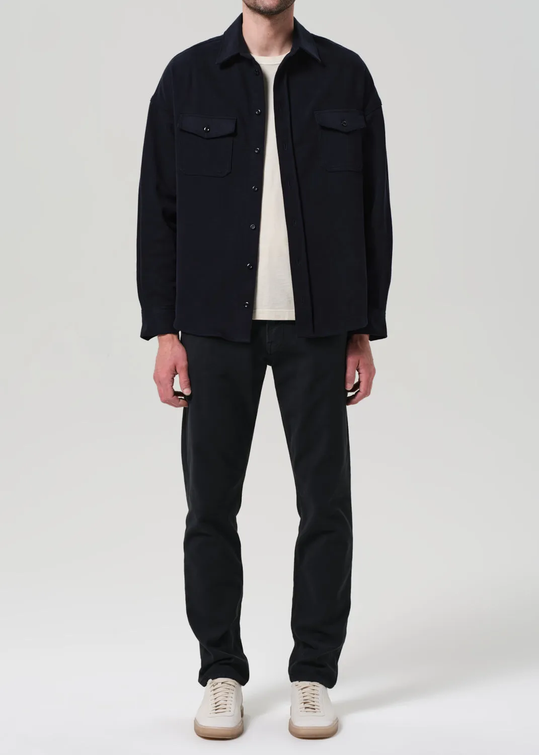 Adler Slim French Terry in Charred Cedar sold by Citizens Of Humanity product image thumbnail 2